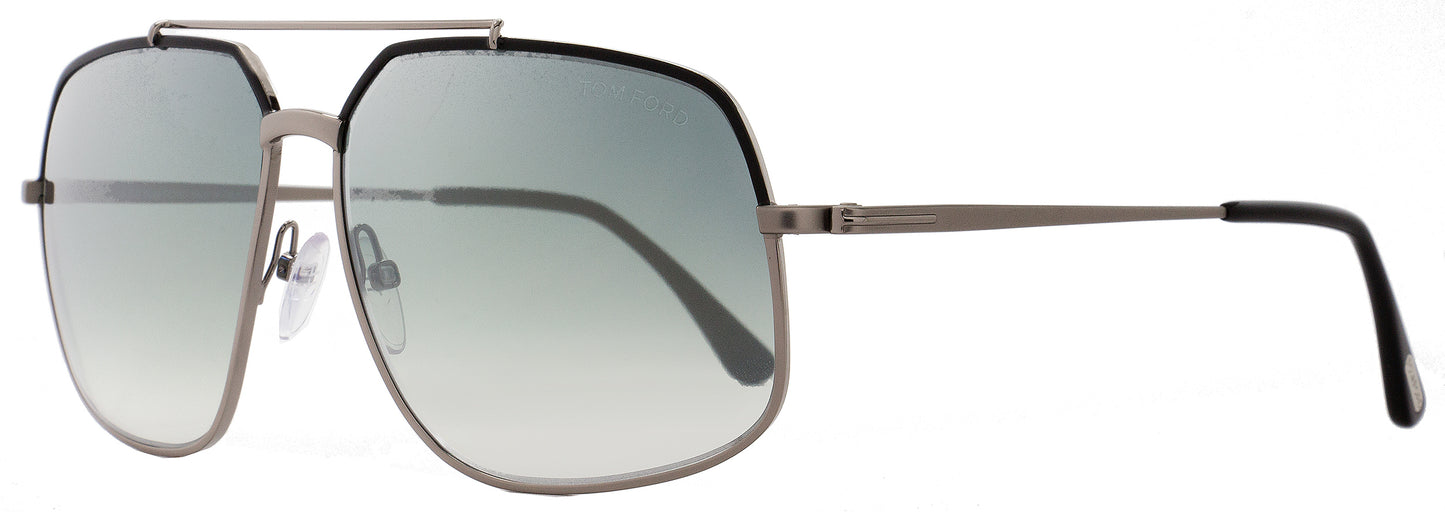 Tom Ford Pilot Sunglasses TF439 Ronnie 01Q Gunmetal/Black FT0439