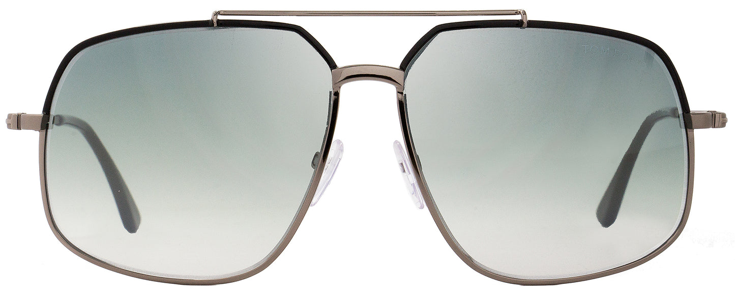 Tom Ford Pilot Sunglasses TF439 Ronnie 01Q Gunmetal/Black FT0439