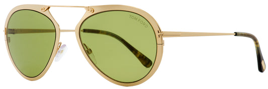 Tom Ford Pilot Sunglasses TF508 Dashel 28N Gold/Vintage Havana 55mm FT0508