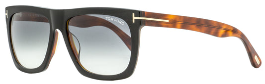 Tom Ford Rectangular Sunglasses TF513 Morgan 05B Black/Havana 57mm FT0513