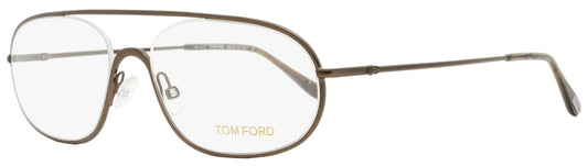 Tom Ford Oval Eyeglasses TF5155 049 Matte Brown 55mm FT5155