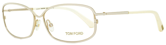 Tom Ford Rectangular Eyeglasses TF5191 028 Gold/Ivory 56mm FT5191
