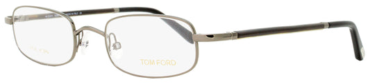 Tom Ford Rectangular Eyeglasses TF5219 008 Gunmetal/Brown Horn 49mm FT5219