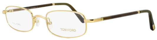 Tom Ford Rectangular Eyeglasses TF5219 028 Gold/Brown Horn 49mm FT5219