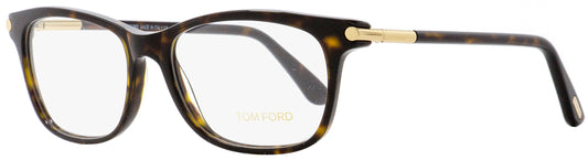 Tom Ford Rectangular Eyeglasses TF5237 053 Dark Havana/Gold 54mm FT5237