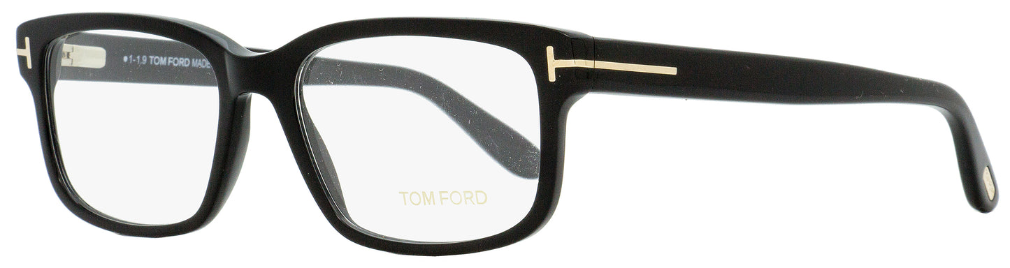 Tom Ford Rectangular Eyeglasses TF5313 001 Shiny Black 55mm FT5313