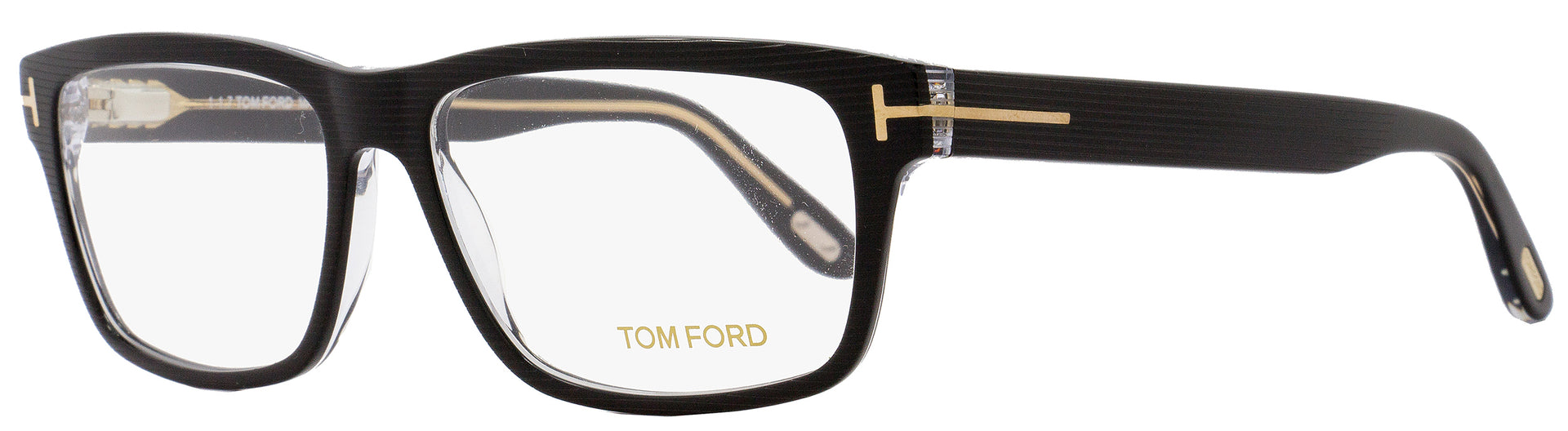 Tom Ford Rectangular Eyeglasses TF5320 005 Size: 56mm Black 