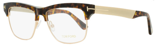 Tom Ford Rectangular Eyeglasses TF5371 052 Havana/Matte Gold 55mm FT5371