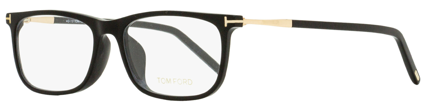 Tom Ford Rectangular Eyeglasses TF5398F 001 Shiny Black/Gold 54mm FT5398