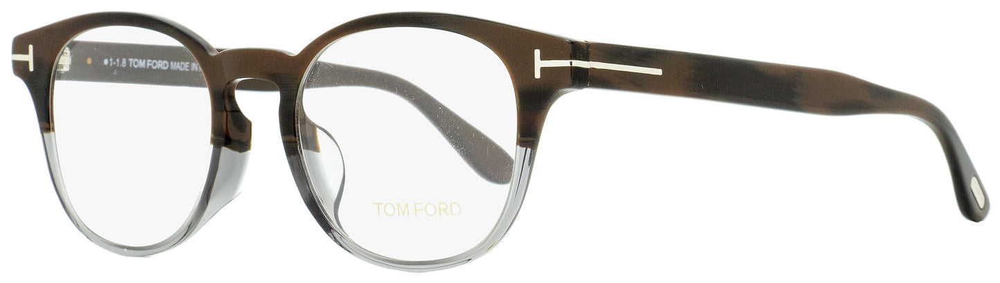 Tom Ford Oval Eyeglasses TF5400F 065 Brown Horn/Gray 49mm FT5400