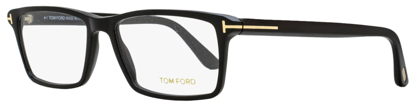 Tom Ford Rectangular Eyeglasses TF5408 001 Black 56mm FT5408