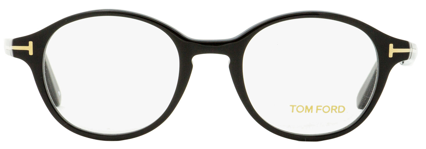 Tom Ford Oval Eyeglasses TF5428 001 Shiny Black 47mm FT5428