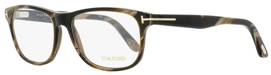 Tom Ford Rectangular Eyeglasses TF5430 062 Brown Horn 56mm FT5430