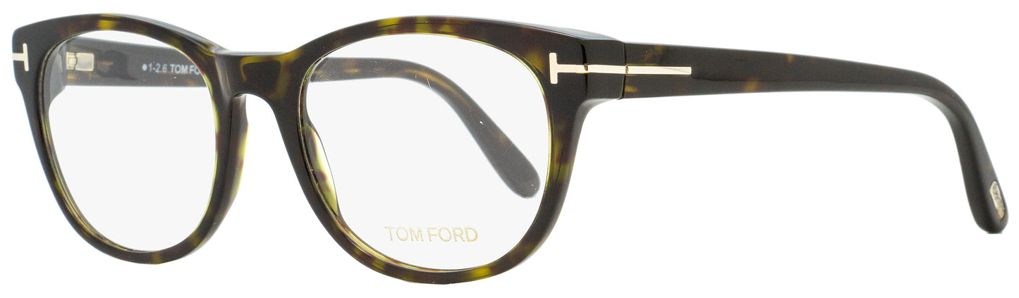 Tom Ford Round Eyeglasses TF5433 052 Dark Havana 53mm FT5433