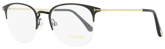 Tom Ford Semi-Rimless Eyeglasses TF5452 002 Matte Black/Gold 52mm FT5452