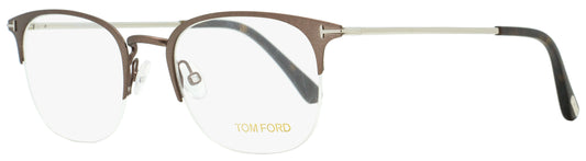 Tom Ford Semi-Rimless Eyeglasses TF5452 049 Palladium/Brown 50mm FT5452