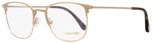 Tom Ford Rectangular Eyeglasses TF5453 029 Matte Gold/Havana 52mm FT5453