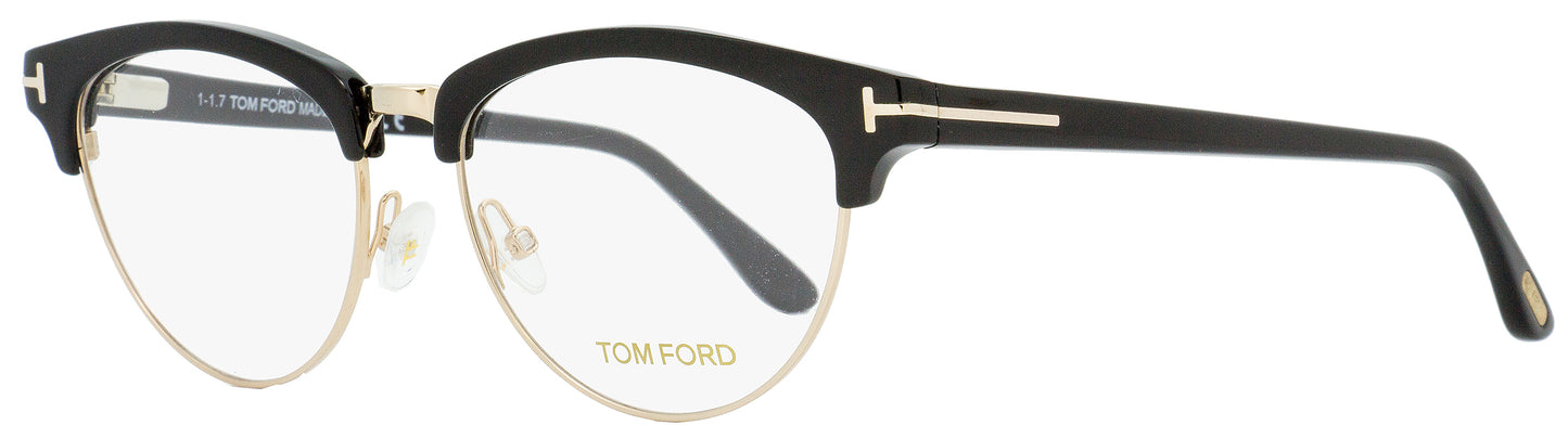 Tom Ford Oval Eyeglasses TF5471 001 Black/Gold 53mm FT5471