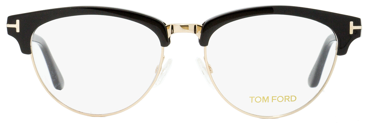 Tom Ford Oval Eyeglasses TF5471 001 Black/Gold 53mm FT5471