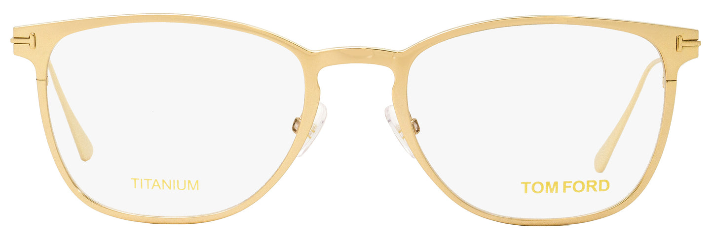 Tom Ford Rectangular Eyeglasses TF5483 028 Gold/Havana 52mm 5483