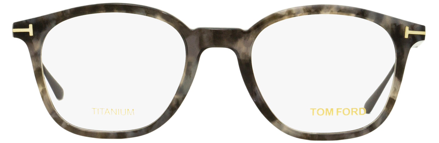 Tom Ford Titanium Eyeglasses TF5484 055 Gray Havana/Ruthenium 48mm FT5484