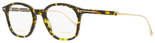 Tom Ford Titanium Eyeglasses TF5484 056 Dark Havana/Gold 48mm FT5484