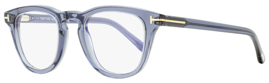 Tom Ford Blue Block Eyeglasses TF5488B 020 Transparent Gray 49mm FT5488