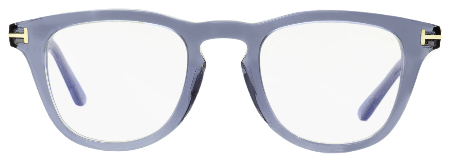 Tom Ford Blue Block Eyeglasses TF5488B 020 Transparent Gray 49mm FT5488