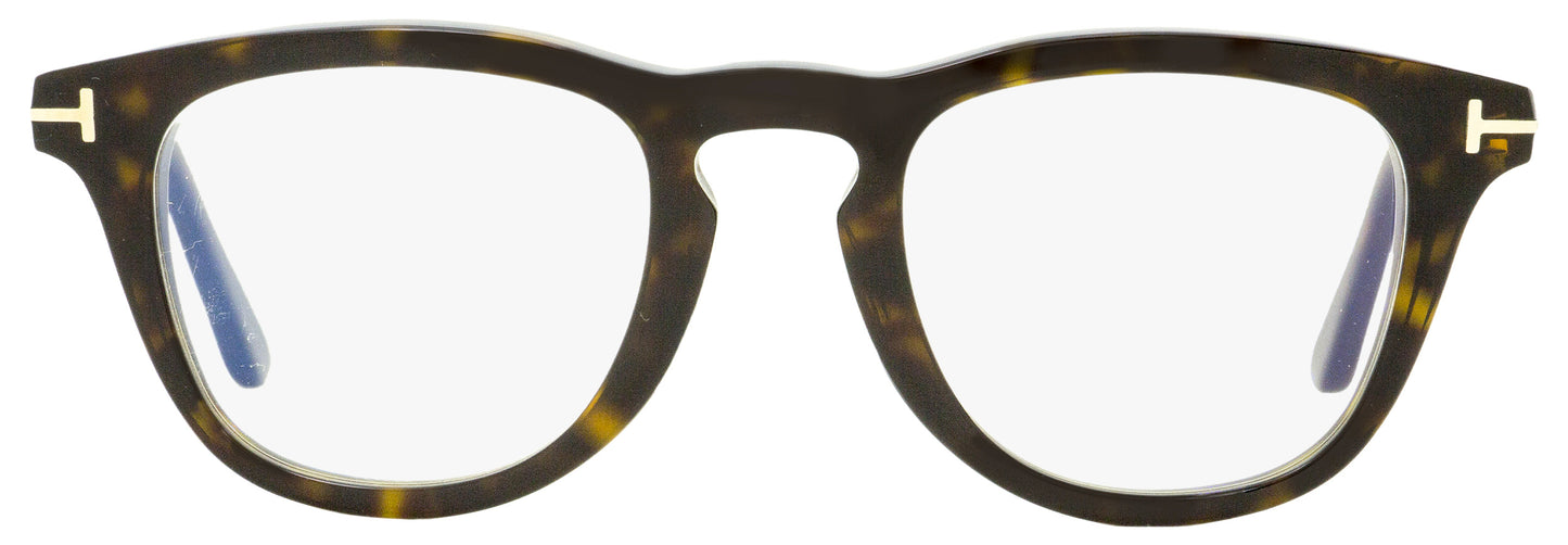 Tom Ford Blue Block Eyeglasses TF5488B 052 Dark Havana 49mm FT5488