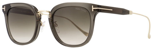 Tom Ford Square Sunglasses TF548K 20F Transparent Gray/Gold 53mm FT0548