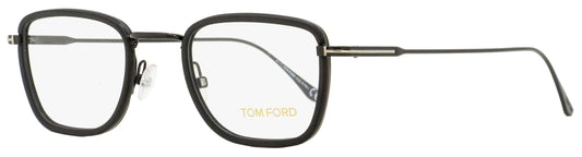 Tom Ford Rectangular Eyeglasses TF5522 005 Shiny/Matte Black 47mm FT5522