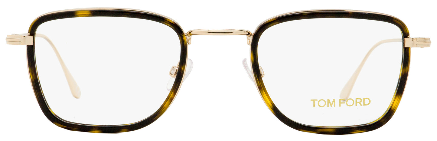 Tom Ford Rectangular Eyeglasses TF5522 052 Gold/Havana 47mm FT5522