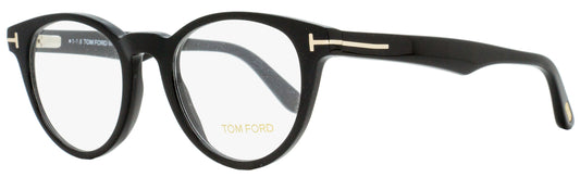 Tom Ford Oval Eyeglasses TF5525 001 Black 48mm FT5525