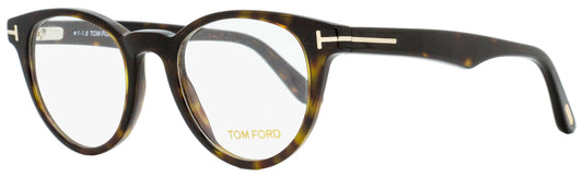 Tom Ford Oval Eyeglasses TF5525 052 Dark Havana 48mm FT5525