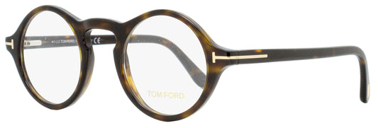 Tom Ford Round Eyeglasses TF5526 052 Dark Havana 45mm FT5526