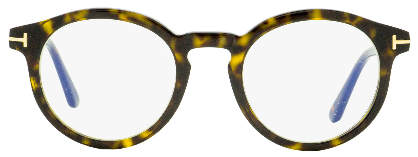 Tom Ford Blue Block Eyeglasses TF5529B 052 Dark Havana 50mm FT5529