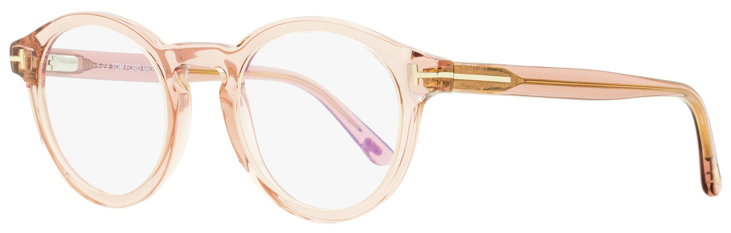 Tom Ford Blue Block Eyeglasses TF5529B 072 Transparent Pink 48mm FT5529