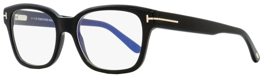 Tom Ford Blue Block Eyeglasses TF5535B 001 Black/Gold 54mm FT5535