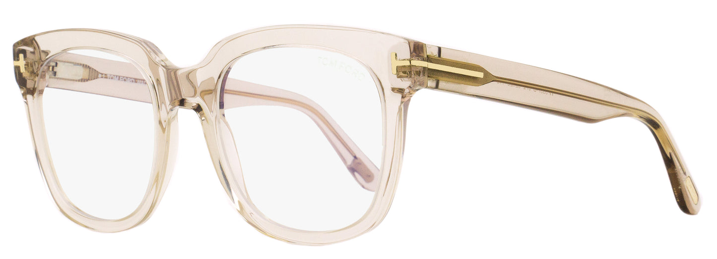 Tom Ford TF5537B Blue Block Eyeglasses 072 Transparent Rose  52mm FT5537