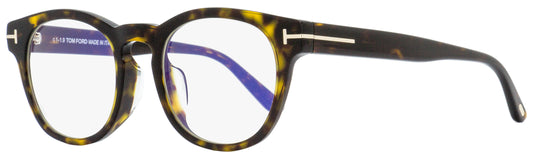 Tom Ford Blue Block Eyeglasses TF5543FB 052 Havana/Gold 50mm 5543