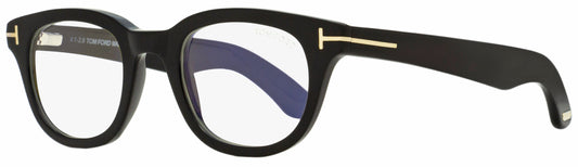 Tom Ford Blue Block Eyeglasses TF5558B 001 Black/Gold 46mm FT5558