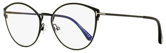 Tom Ford Blue Block Eyeglasses TF5573B 001 Shiny Black 55mm FT5573