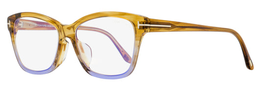 Tom Ford Alt Fit Blue Block Eyeglasses TF5597-F-B 047 Brown Melange/Violet 54mm FT5597
