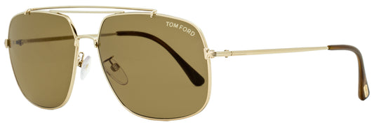 Tom Ford Rectangular Sunglasses TF561K 28J Gold/Havana 61mm FT0561