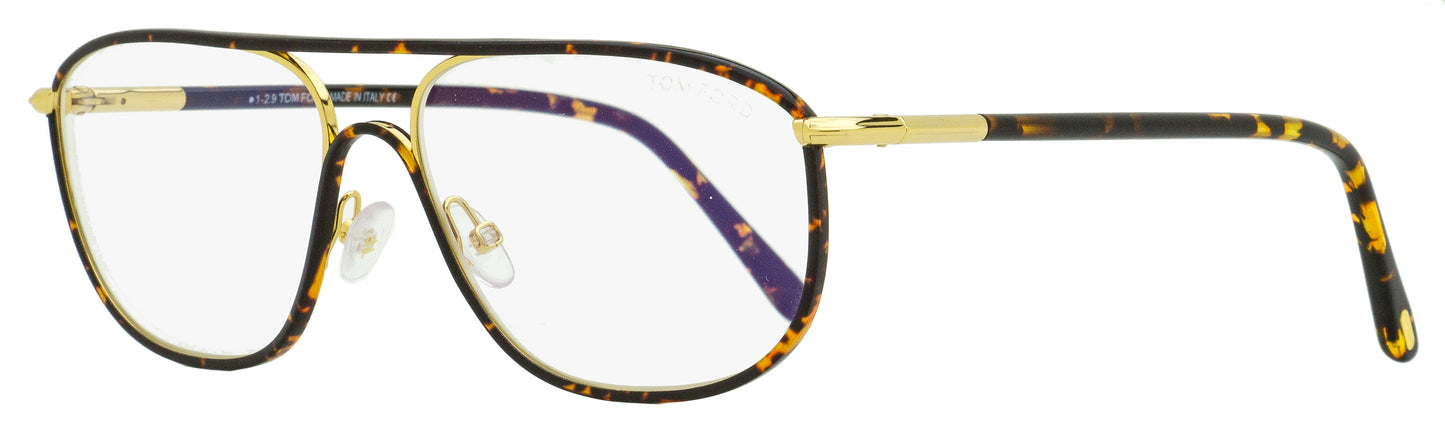 Tom Ford Blue Block Eyeglasses TF5624B 056 Gold/Havana 58mm 5624