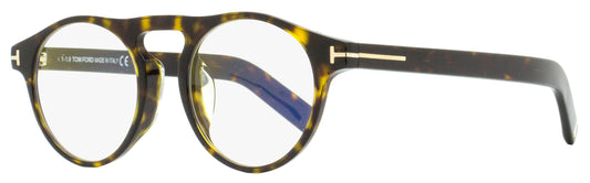 Tom Ford Blue Block Eyeglasses TF5628FB 052 Dark Havana 49mm FT5628