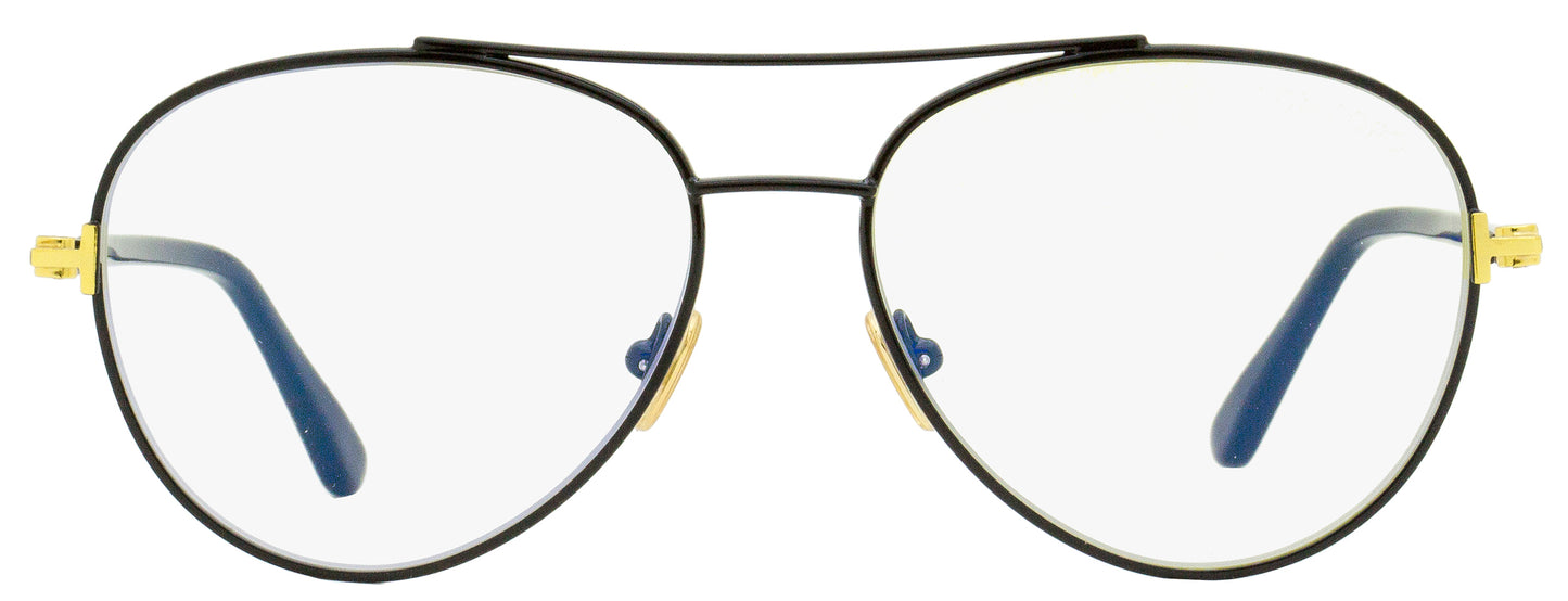 Tom Ford Blue Block Eyeglasses TF5684B 001 Black/Gold 55mm FT5684