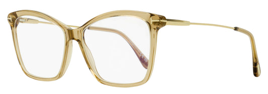 Tom Ford Butterfly Blue Block Eyeglasses TF5687-B 045 Beige/Gold 56mm FT5687