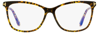 Tom Ford Magnetic Clip-on Eyeglasses TF5690B 056 Leopard Havana 55mm FT5690