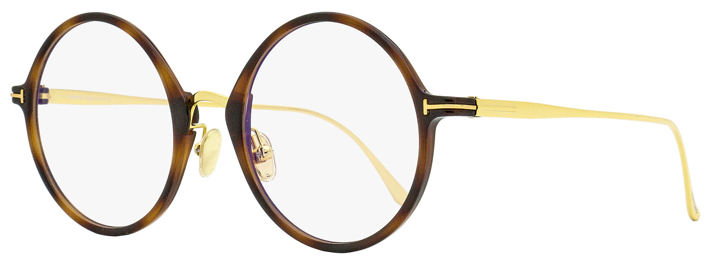 Tom Ford Blue Block Eyeglasses TF5703B 053 Havana/Gold 52mm FT5703